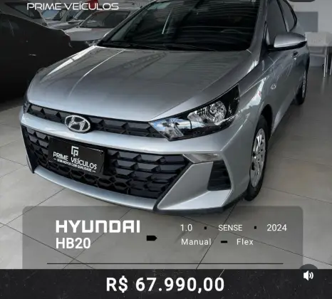 HYUNDAI HB20 1.0 12V FLEX COMFORT PLUS MANUAL