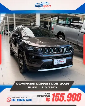 JEEP COMPASS 1.3 T270 TURBO FLEX LONGITUDE AT6