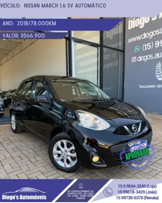 NISSAN MARCH 1.6 SV 16V FLEXSTART 4P XTRONIC