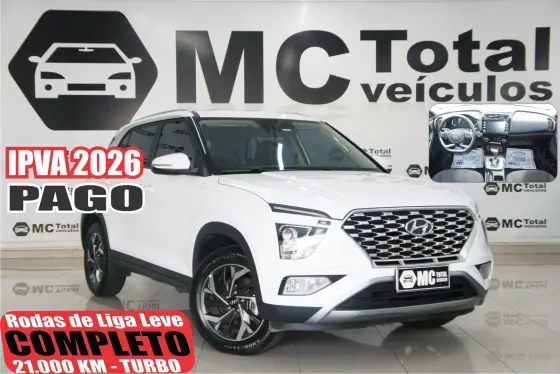 HYUNDAI CRETA 1.0 TGDI FLEX LIMITED AUTOMÁTICO HYUNDAI CRETA 1.0 TGDI FLEX LIMITED AUTOMÁTICO