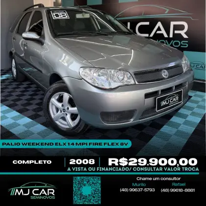 FIAT PALIO 1.4 MPI FIRE ELX WEEKEND 8V FLEX 4P MANUAL