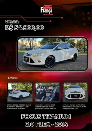 FORD FOCUS 2.0 TITANIUM SEDAN 16V FLEX 4P POWERSHIFT