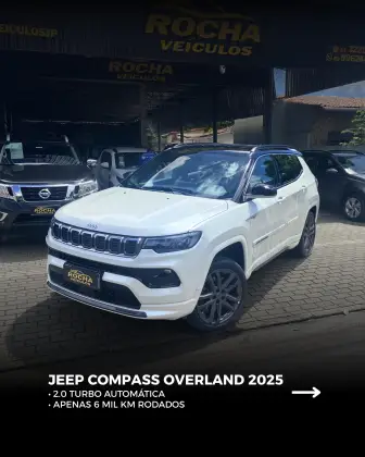 JEEP COMPASS 2.0 HURRICANE 4 TURBO GASOLINA OVERLAND AT9