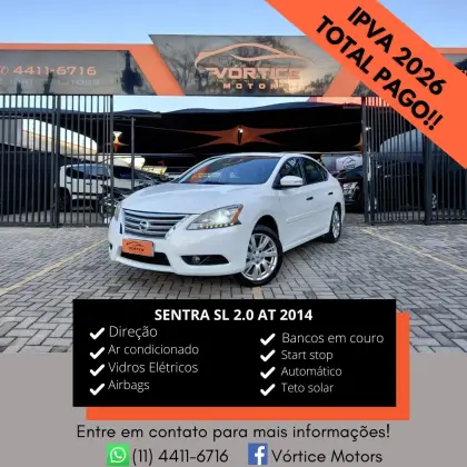 NISSAN SENTRA 2.0 SL 16V FLEX 4P AUTOMÁTICO