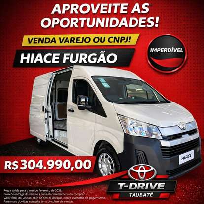 TOYOTA-HIACE-2.8 D-4D TURBO DIESEL FURGÃO DX AUTOMÁTICO TOYOTA-HIACE-2026