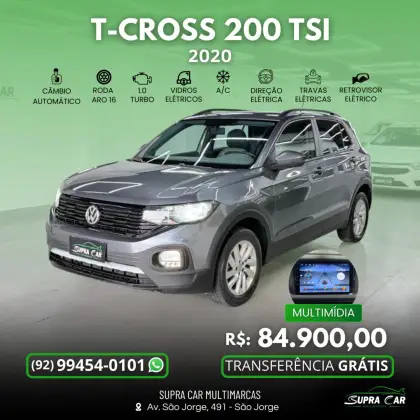 VOLKSWAGEN T-CROSS 1.0 200 TSI TOTAL FLEX AUTOMÁTICO