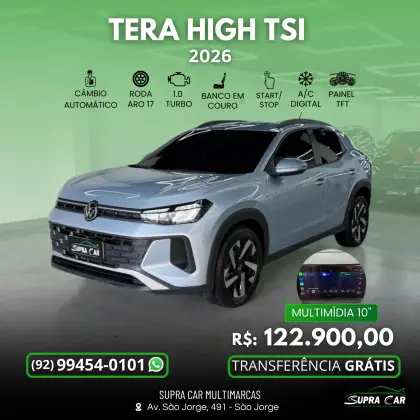 VOLKSWAGEN TERA 1.0 170 TSI HIGH AUTOMÁTICO