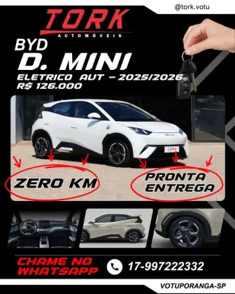 BYD DOLPHIN MINI 38 KW ELÉTRICO 5L BYD DOLPHIN MINI 38 KW ELÉTRICO 5L