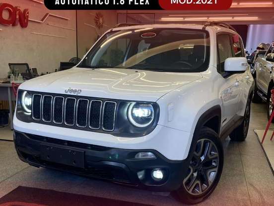 JEEP-RENEGADE-1.8 16V FLEX LONGITUDE 4P AUTOMÁTICO JEEP-RENEGADE-2021