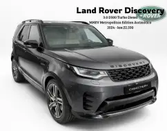 LAND ROVER DISCOVERY 3.0 D300 TURBO DIESEL MHEV METROPOLITAN EDITION AUTOMÁTICO LAND ROVER DISCOVERY 3.0 D300 TURBO DIESEL MHEV METROPOLITAN EDITION AUTOMÁTICO
