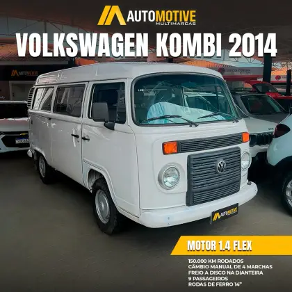 VOLKSWAGEN KOMBI 1.4 MI STD LOTAÇÃO 8V FLEX 3P MANUAL