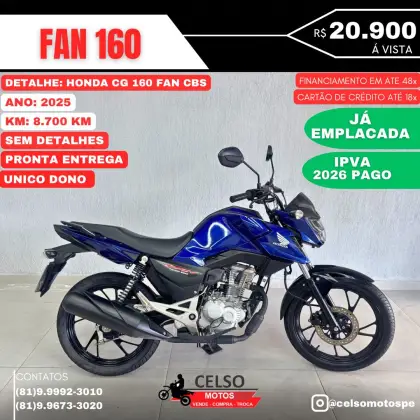 HONDA CG 160 FAN HONDA CG 160 FAN