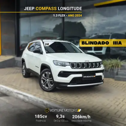 JEEP COMPASS 1.3 T270 TURBO FLEX LONGITUDE AT6