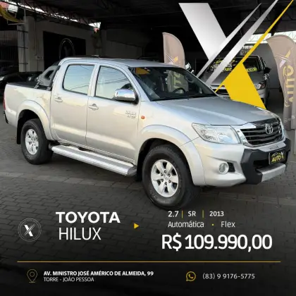 TOYOTA HILUX 2.7 SR 4X2 CD 16V FLEX 4P AUTOMÁTICO TOYOTA HILUX 2.7 SR 4X2 CD 16V FLEX 4P AUTOMÁTICO