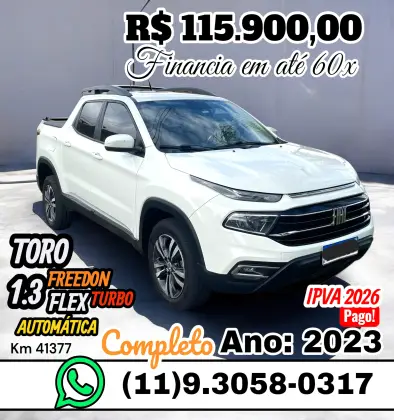 FIAT TORO 1.3 TURBO 270 FLEX FREEDOM AT6