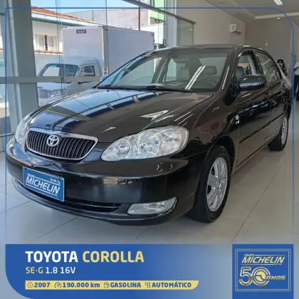 TOYOTA COROLLA 1.8 SE-G 16V GASOLINA 4P AUTOMÁTICO TOYOTA COROLLA 1.8 SE-G 16V GASOLINA 4P AUTOMÁTICO