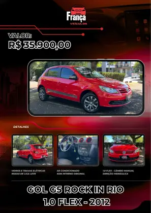 VOLKSWAGEN GOL 1.0 MI ROCK IN RIO 8V FLEX 4P MANUAL VOLKSWAGEN GOL 1.0 MI ROCK IN RIO 8V FLEX 4P MANUAL
