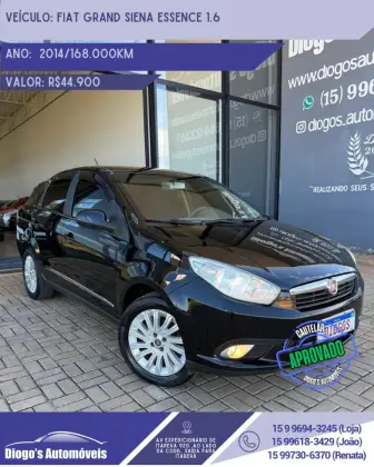 FIAT GRAND SIENA 1.6 MPI ESSENCE 16V FLEX 4P MANUAL FIAT GRAND SIENA 1.6 MPI ESSENCE 16V FLEX 4P MANUAL
