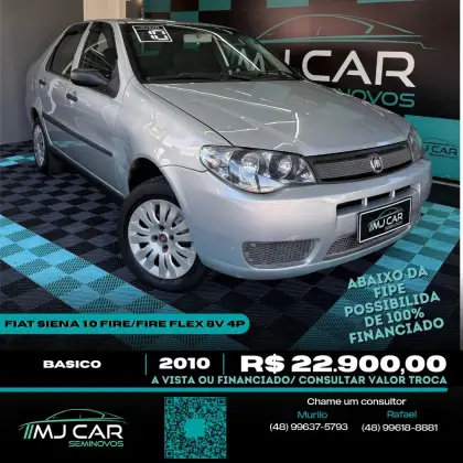 FIAT SIENA 1.0 MPI FIRE 8V FLEX 4P MANUAL