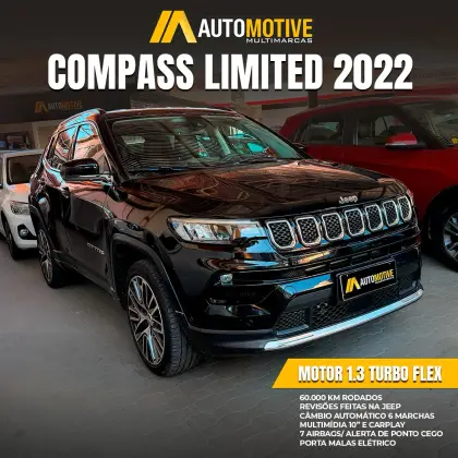 JEEP COMPASS 1.3 T270 TURBO FLEX LIMITED AT6 JEEP COMPASS 1.3 T270 TURBO FLEX LIMITED AT6