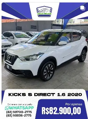 NISSAN KICKS 1.6 16V FLEXSTART S DIRECT 4P XTRONIC NISSAN KICKS 1.6 16V FLEXSTART S DIRECT 4P XTRONIC