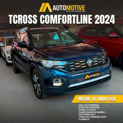VOLKSWAGEN T-CROSS 1.0 200 TSI TOTAL FLEX COMFORTLINE AUTOMÁTICO