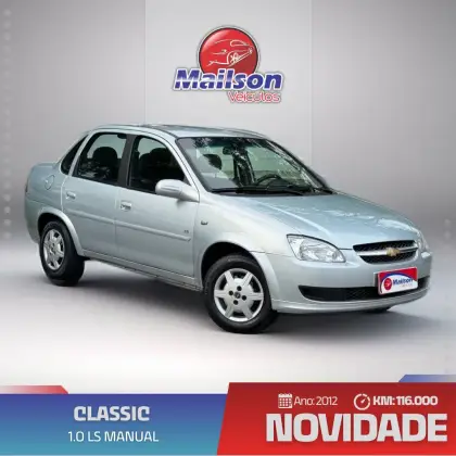 CHEVROLET CLASSIC 1.0 MPFI LS 8V FLEX 4P MANUAL CHEVROLET CLASSIC 1.0 MPFI LS 8V FLEX 4P MANUAL