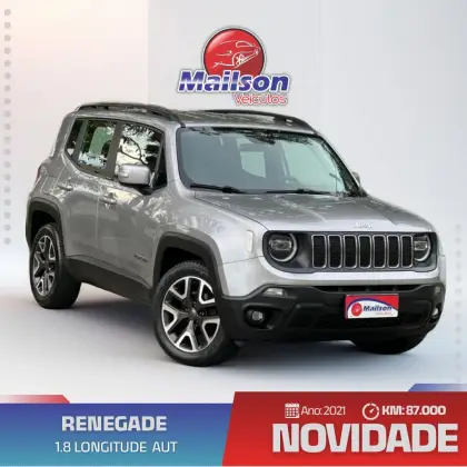 JEEP RENEGADE 1.8 16V FLEX LONGITUDE 4P AUTOMÁTICO JEEP RENEGADE 1.8 16V FLEX LONGITUDE 4P AUTOMÁTICO
