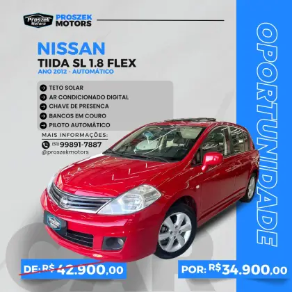 NISSAN TIIDA 1.8 SL 16V FLEX 4P AUTOMÁTICO NISSAN TIIDA 1.8 SL 16V FLEX 4P AUTOMÁTICO