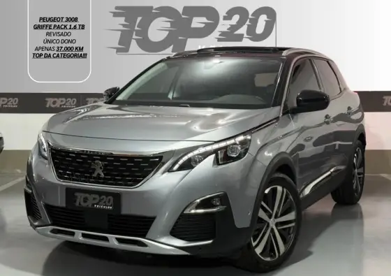 PEUGEOT 3008 1.6 GRIFFE PACK THP 16V GASOLINA 4P AUTOMÁTICO PEUGEOT 3008 1.6 GRIFFE PACK THP 16V GASOLINA 4P AUTOMÁTICO