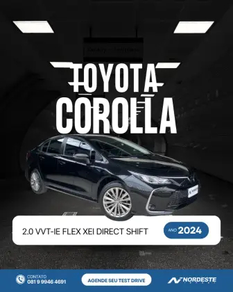 TOYOTA COROLLA 2.0 VVT-IE FLEX XEI DIRECT SHIFT TOYOTA COROLLA 2.0 VVT-IE FLEX XEI DIRECT SHIFT
