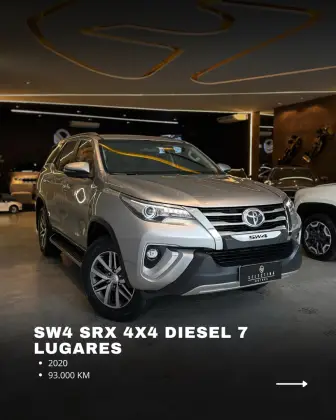 TOYOTA HILUX SW4 2.8 SRX 4X4 7 LUGARES 16V TURBO INTERCOOLER DIESEL 4P AUTOMÁTICO