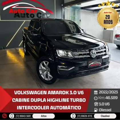 VOLKSWAGEN AMAROK 3.0 V6 TDI DIESEL HIGHLINE CD 4MOTION AUTOMÁTICO VOLKSWAGEN AMAROK 3.0 V6 TDI DIESEL HIGHLINE CD 4MOTION AUTOMÁTICO
