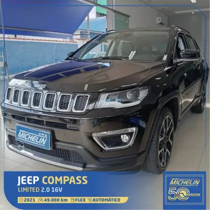 JEEP COMPASS 2.0 16V FLEX LIMITED AUTOMÁTICO JEEP COMPASS 2.0 16V FLEX LIMITED AUTOMÁTICO