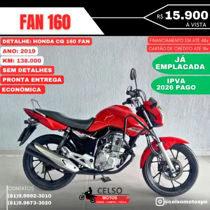 HONDA-CG 160 FAN-2018