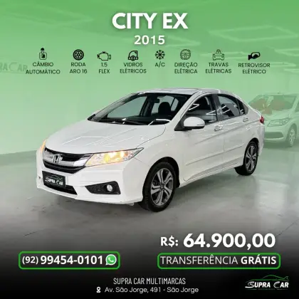 HONDA CITY 1.5 EX 16V FLEX 4P AUTOMÁTICO HONDA CITY 1.5 EX 16V FLEX 4P AUTOMÁTICO