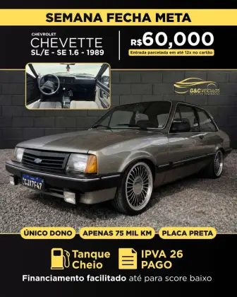 CHEVROLET CHEVETTE 1.6 SL/E 8V ÁLCOOL 2P MANUAL