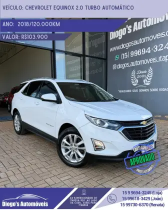 CHEVROLET EQUINOX 2.0 16V TURBO GASOLINA LT AUTOMÁTICO CHEVROLET EQUINOX 2.0 16V TURBO GASOLINA LT AUTOMÁTICO