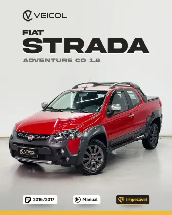 FIAT STRADA 1.8 MPI ADVENTURE CD 16V FLEX 3P MANUAL FIAT STRADA 1.8 MPI ADVENTURE CD 16V FLEX 3P MANUAL