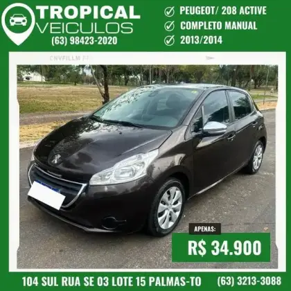 PEUGEOT 208 1.5 ACTIVE 8V FLEX 4P MANUAL PEUGEOT 208 1.5 ACTIVE 8V FLEX 4P MANUAL