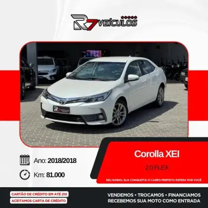TOYOTA COROLLA 2.0 XEI 16V FLEX 4P AUTOMÁTICO