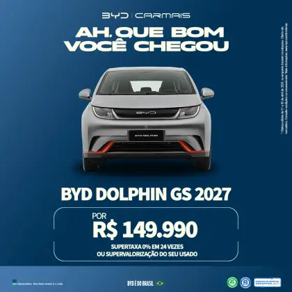 BYD DOLPHIN 44,9 KW ELÉTRICO GS BYD DOLPHIN 44,9 KW ELÉTRICO GS