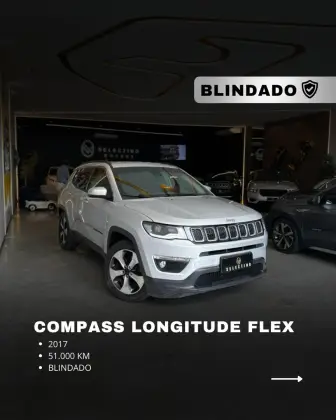 JEEP COMPASS 2.0 16V FLEX LONGITUDE AUTOMÁTICO JEEP COMPASS 2.0 16V FLEX LONGITUDE AUTOMÁTICO