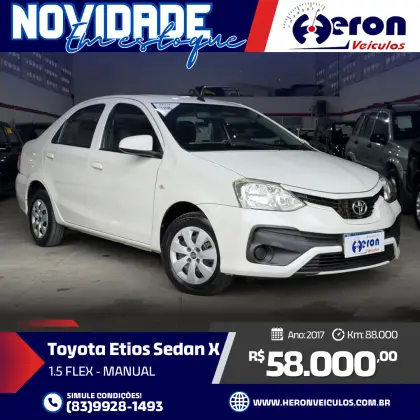 TOYOTA ETIOS 1.5 X SEDAN 16V FLEX 4P MANUAL