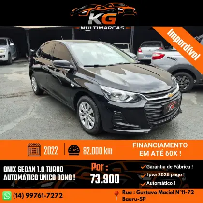 CHEVROLET ONIX 1.0 TURBO FLEX AUTOMÁTICO