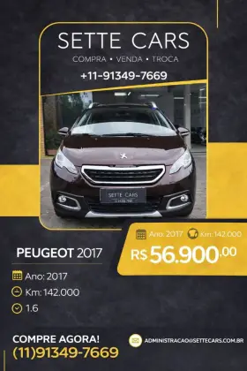 PEUGEOT 2008 1.6 16V FLEX GRIFFE 4P AUTOMÁTICO