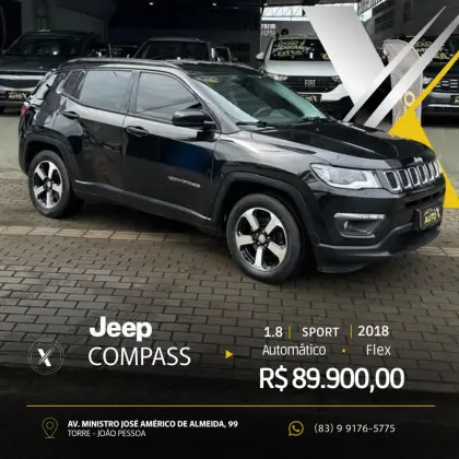 JEEP COMPASS 2.0 16V FLEX SPORT AUTOMÁTICO