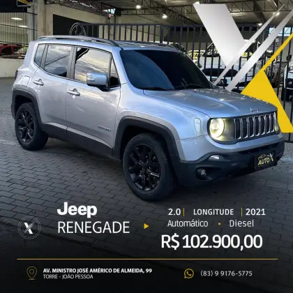 JEEP RENEGADE 2.0 16V TURBO DIESEL LONGITUDE 4P 4X4 AUTOMÁTICO