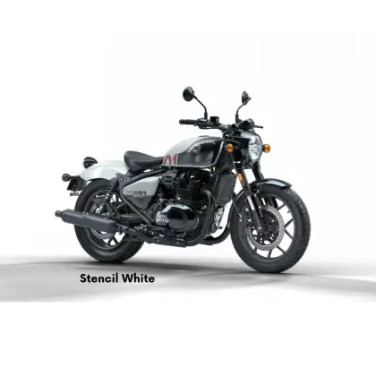 ROYAL ENFIELD SHOTGUN 650 STENCIL WHITE 