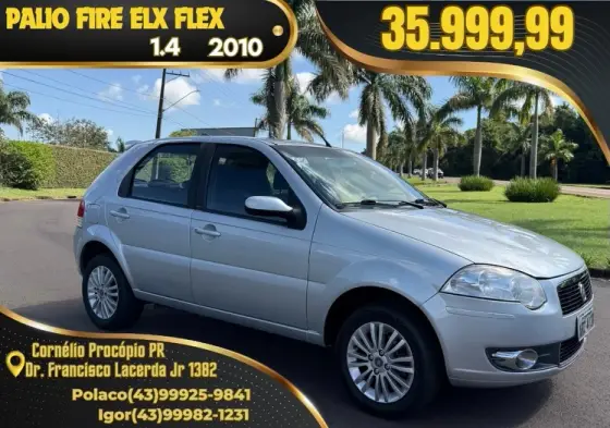 FIAT PALIO 1.4 MPI ELX 8V FLEX 4P MANUAL FIAT PALIO 1.4 MPI ELX 8V FLEX 4P MANUAL